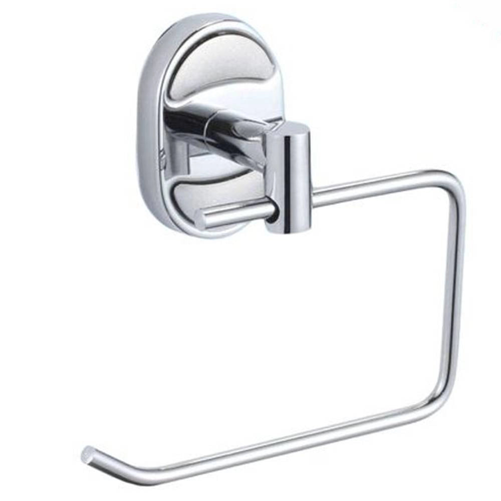 Trade Shop - Porta Rotolo Carta Igienica Fissaggio A Parete Bagno Ovale 13 X 11 Cm 52013 -