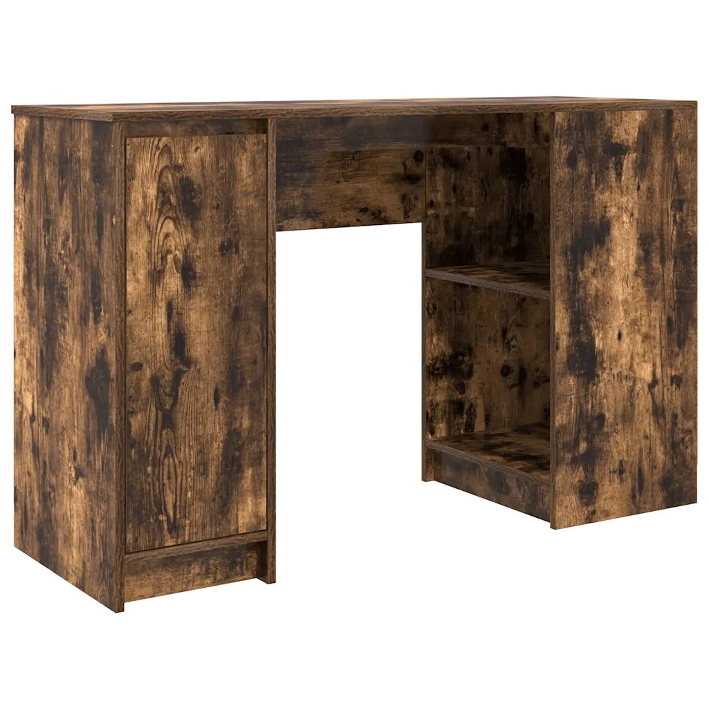 Scrivania Rovere Fumo 120x42x76 cm in Legno Multistrato 861818