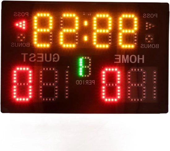 Dialatori elettronici per basket - display a 11 cifre LED - indicatore digitale professionale con telecomando - contatore portatile - punteggio per basket, tennis, calcio