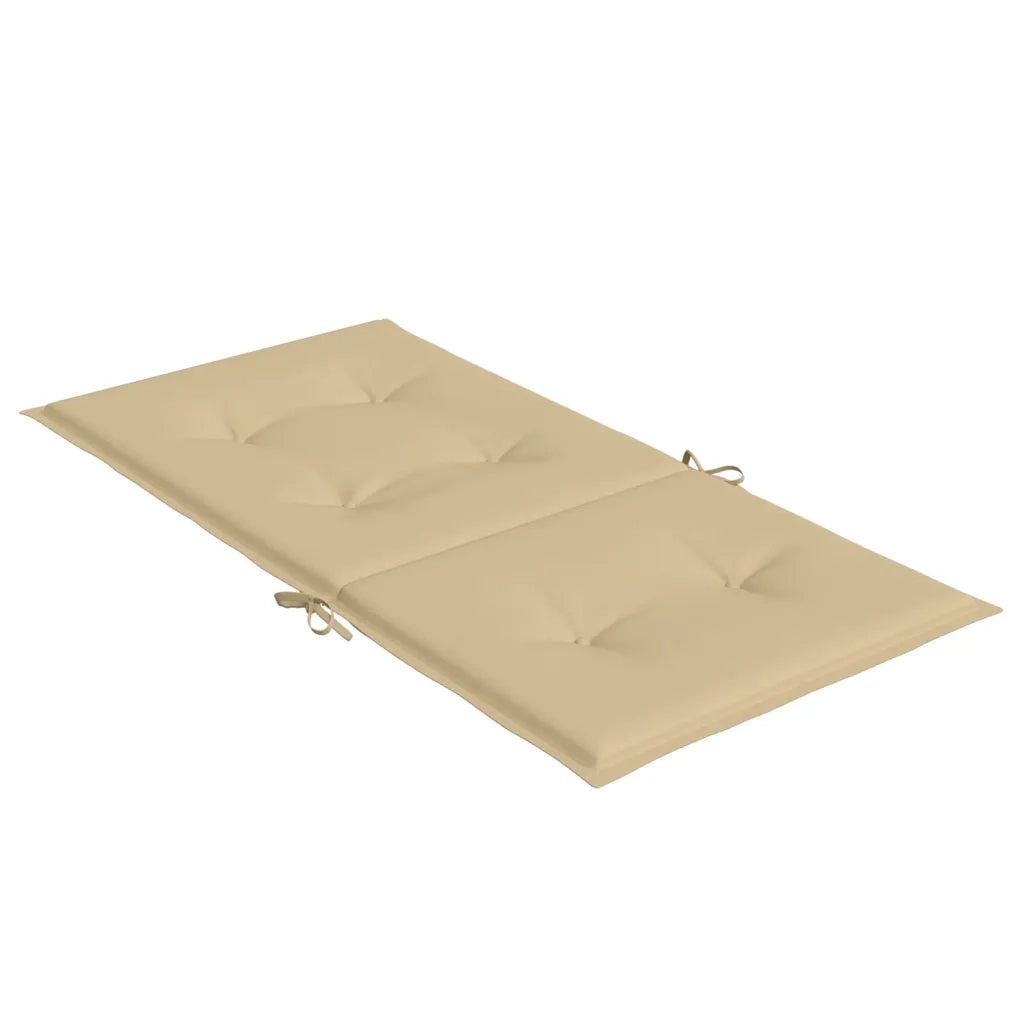 Cuscini Sedia Schiena Bassa 6 pz Beige MÃ©lange 100x50x4 Tessuto