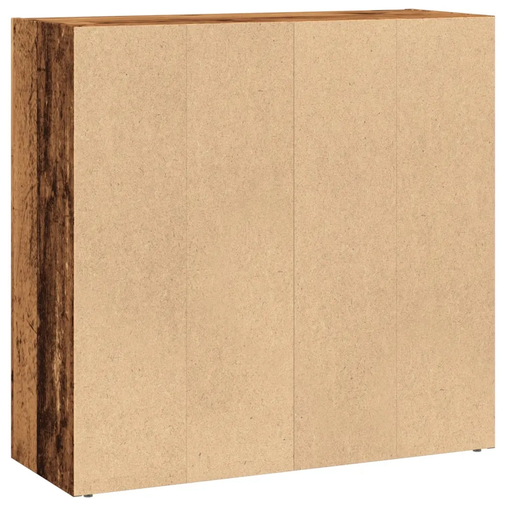 vidaXL Libreria Legno Antico 80x30x77 cm in Legno Multistrato
