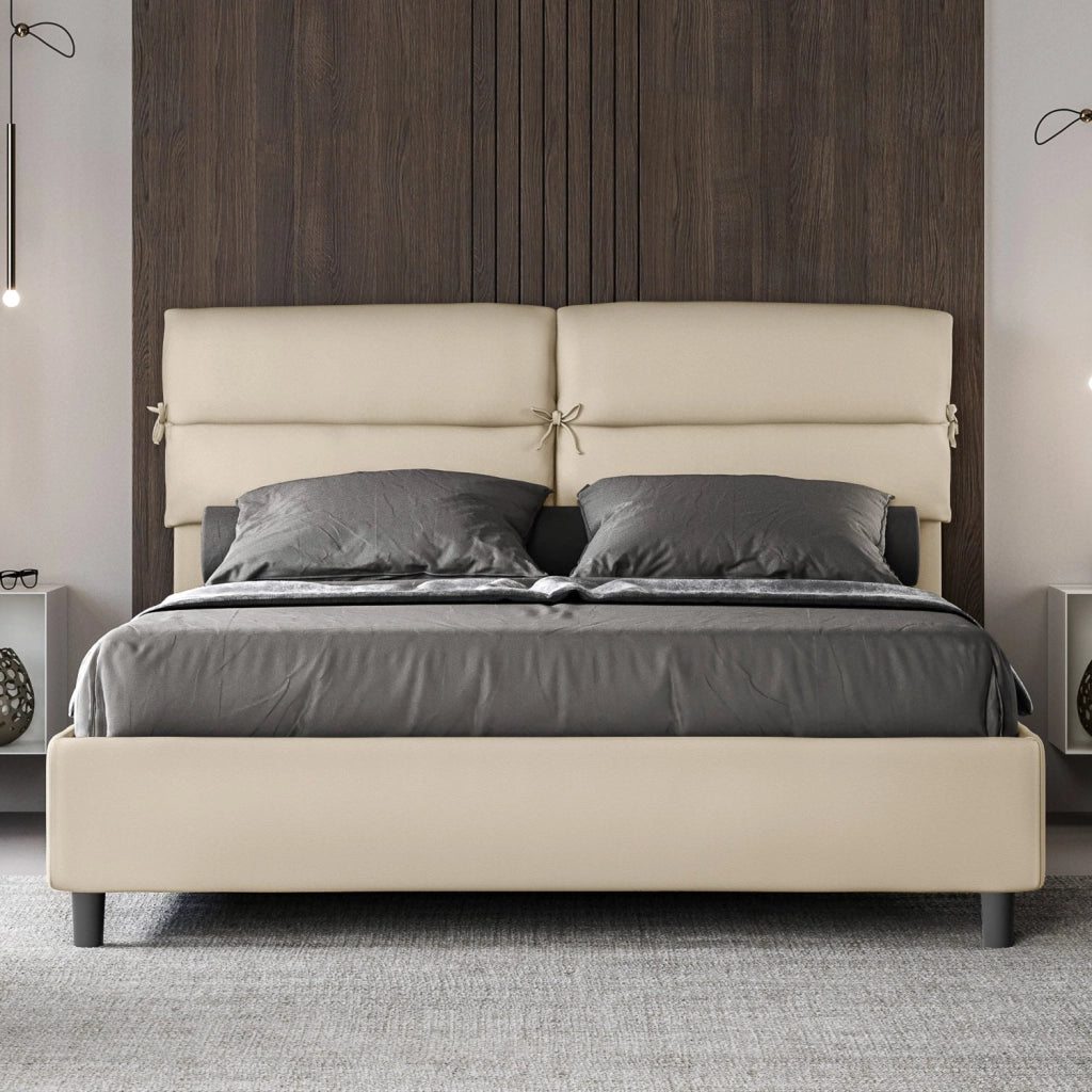 Letto Matrimoniale 160x210 cm Senza Rete Nandy Tortora