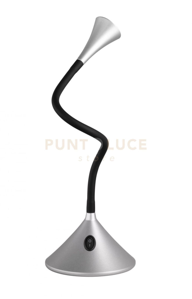 VIPER LAMPADA DA TAVOLO/APPLIQUE LED 3W 350lm, 3000K CON BRACCIO FLESSIBILE ALLUMINIO H.32 CM