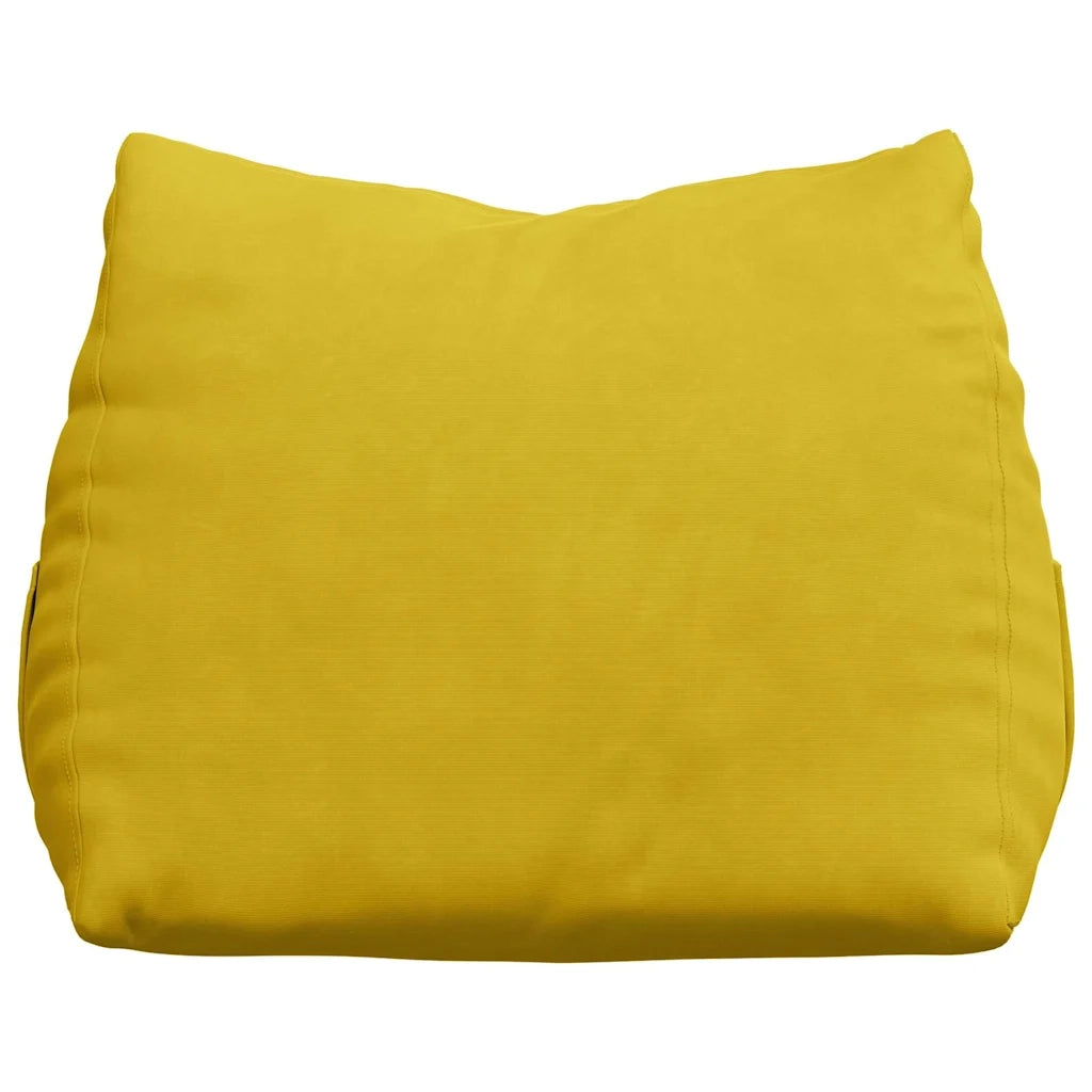 Cuscino per Schiena | Cuscino dorsale Giallo 45 x 20 x 35 cm Tessuto in Cords