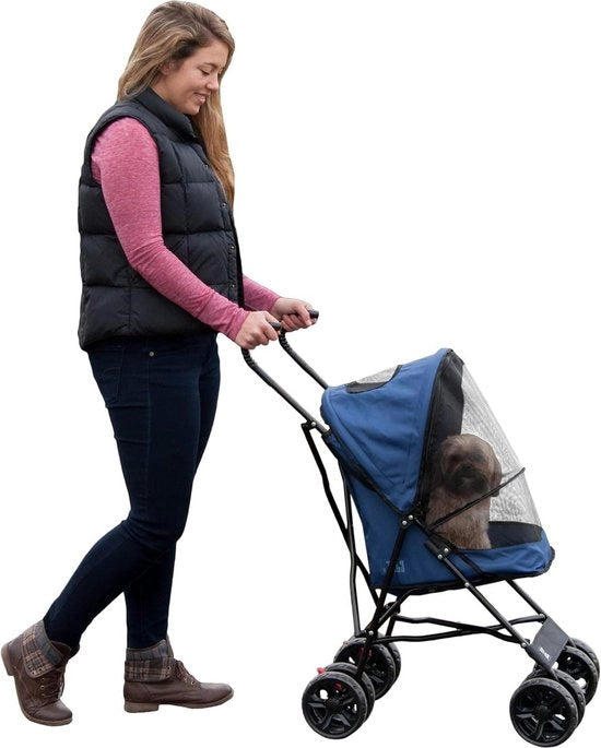 Carrello per cani - leggero e compattibile - fino a 68 kg - Carrello per cani