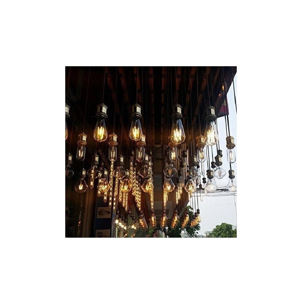 Trade Shop - Portalampada E27 A Sospensione Lampadario Pendente Porta Lampada 1,2 Metri E27-a -