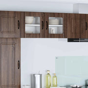 Mobile in vetro da parete LUCCA Rovere Marrone 40 x 31 x 40 cm