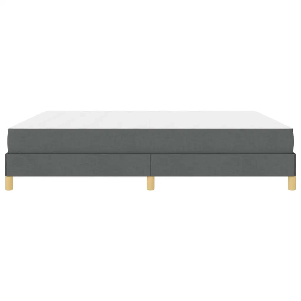 vidaXL Letto a molle Grigio scuro e Marrone 180 x 200 cm