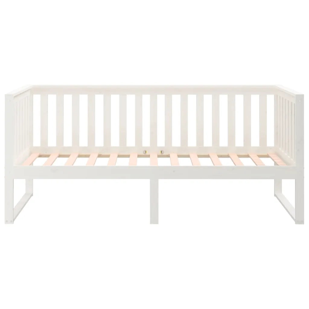 Dormeuse senza Materasso Bianco 100x200 cm Legno Massello Pino 820887