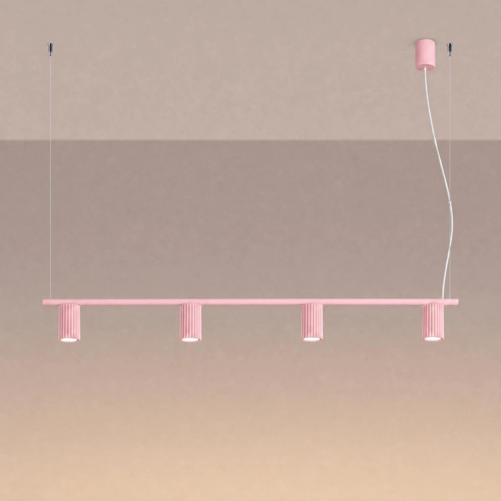 Lampadario KARBON 4 rosa