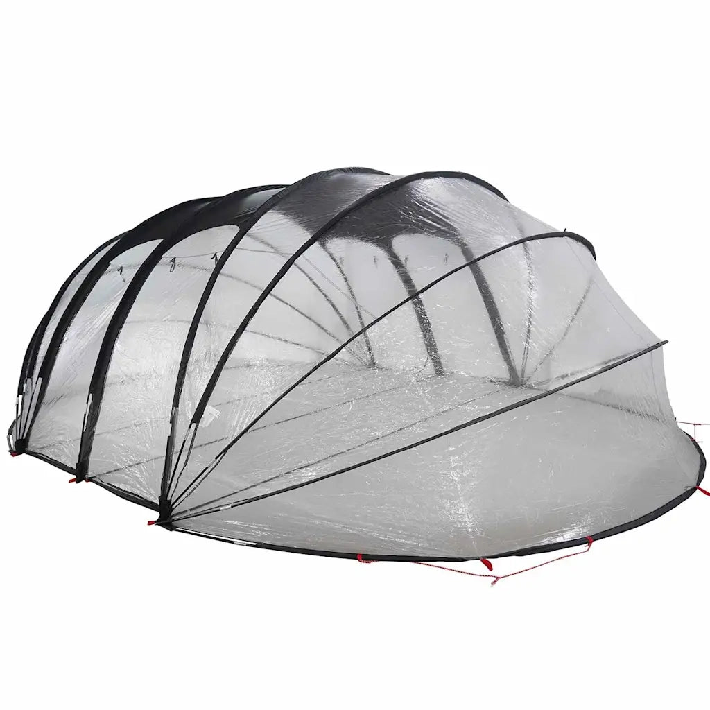 Tenda da piscina a cupola Trasparente 538 x 440 x 204 cm PVC