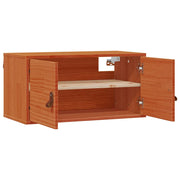 Armadietto a Muro | Mobile a Parete Marrone cerato 60 x 30 x 30 cm Pino massello