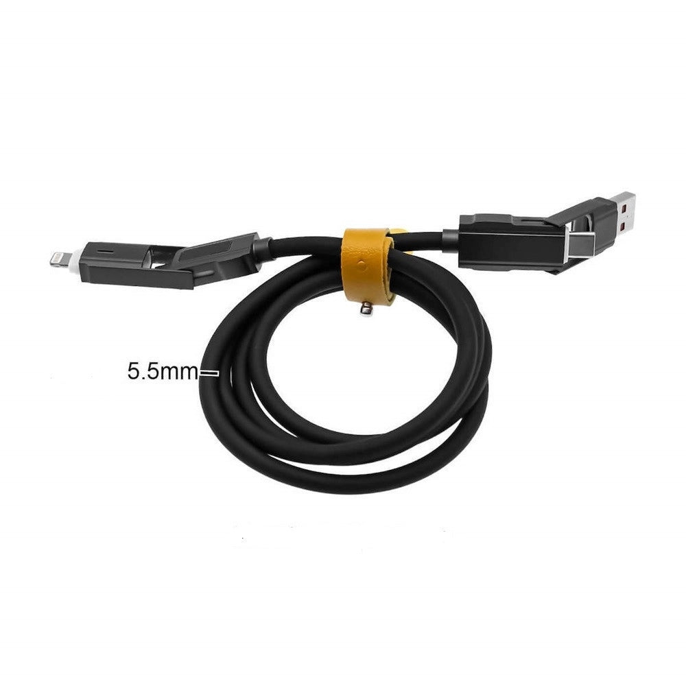 Trade Shop - Cavo Di Ricarica Dati Con Display Led 100w Da Type-c/usb A Type-c/lightning 1mt Q-sj534 -