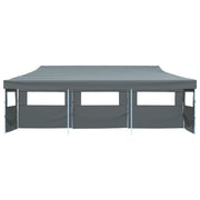 Tenda Pieghevole Pop-Up con 5 Pareti Laterali 870x291x315 cm Antracite 44981