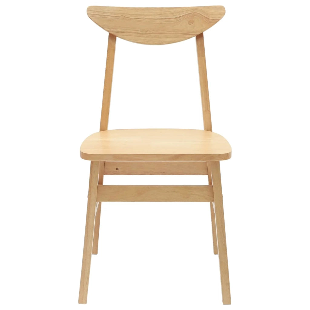 Sedie da pranzo 2 pcs Naturale 42 x 47.5 x 81 cm