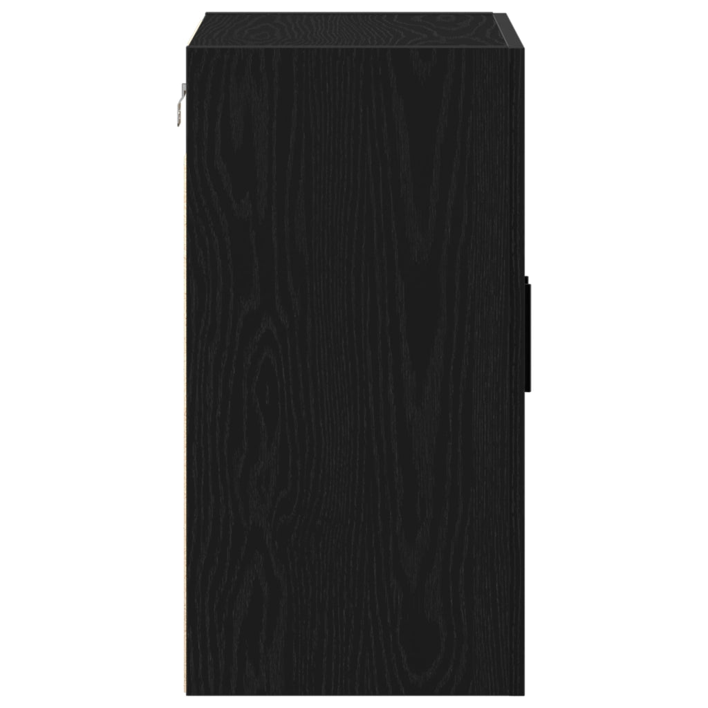 Mobile da Parete Rovere Nero 60x31x60 cm Legno Ingegnerizzato