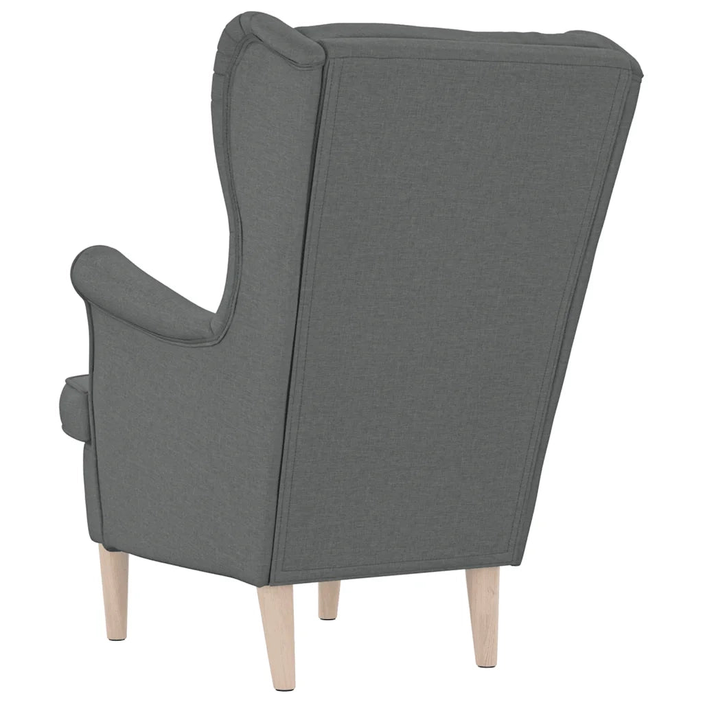 Poltrona Grigio Scuro 74x84x100 cm in Tessuto