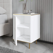 Vestone, Comodino un Ripiano, 40x35x60h cm Bianco