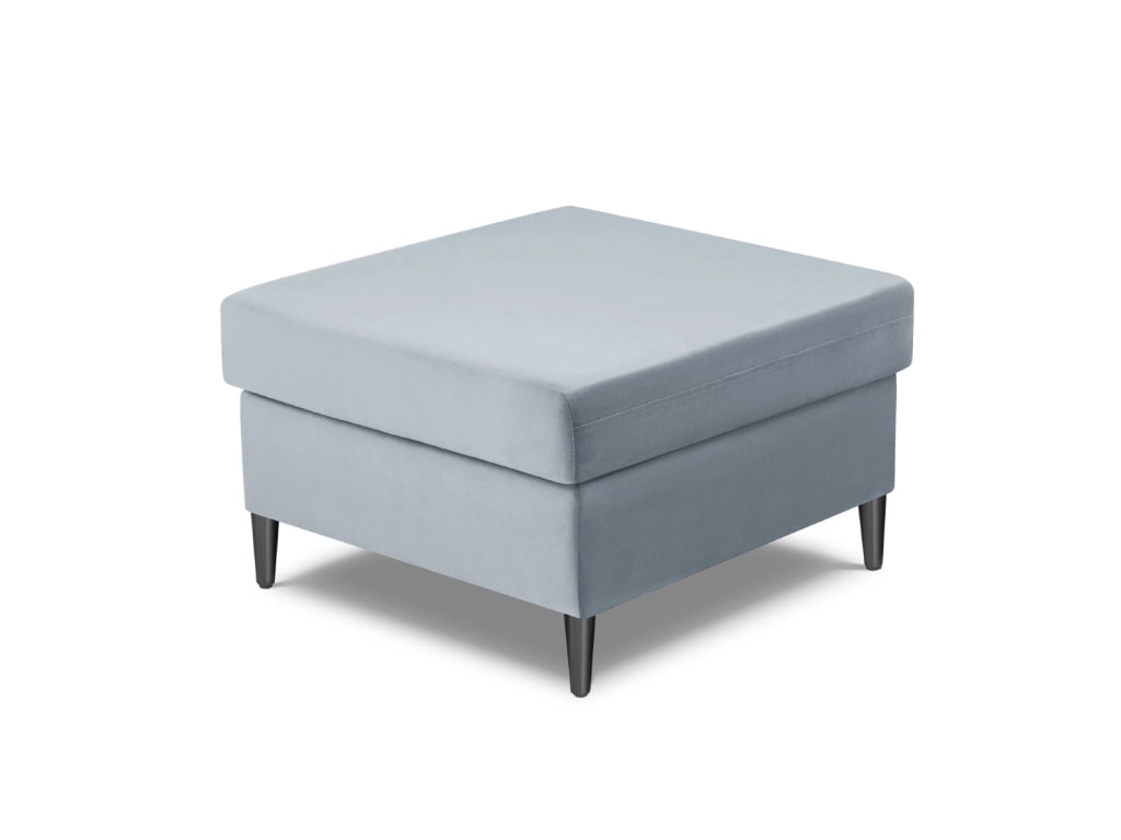 Cosmopolitan Design - Pouf "Kyoto" in velluto azzurro 