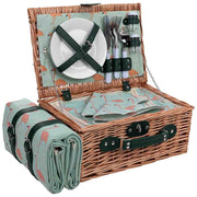 Cestino da picnic per 4 persone, marrone, 38x26x18cm