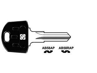 CHIAVI PER CILINDRI ABUS 5 SPINE PICCOLE- - AB58AP DX - 5 pezzi SILCA
