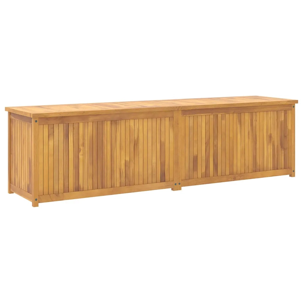 Cassa da Giardino 200x50x55 cm in Legno Massello di Teak 318735