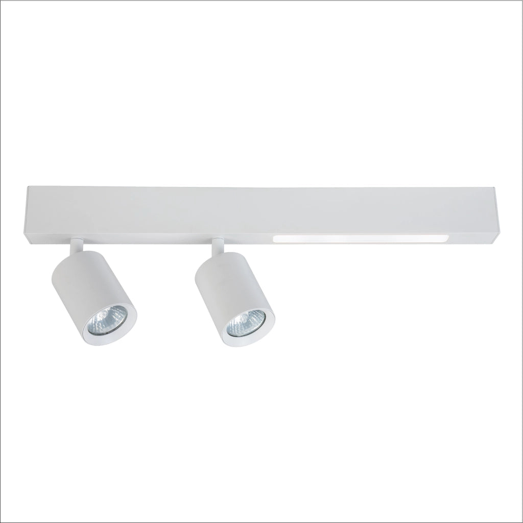 Faretto soffitto doppio bianco LED 5W 2xGU10 Magnet Milagro
