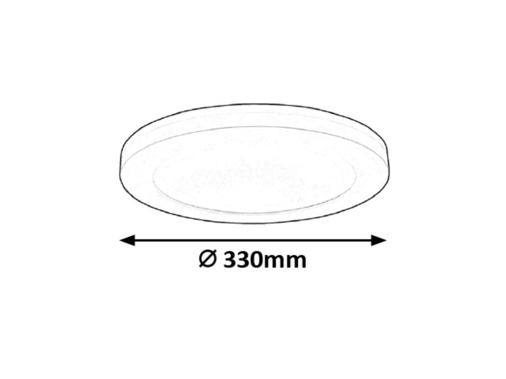 Plafoniera LED tonda 33cm 30W 4000K con sensore Rabalux