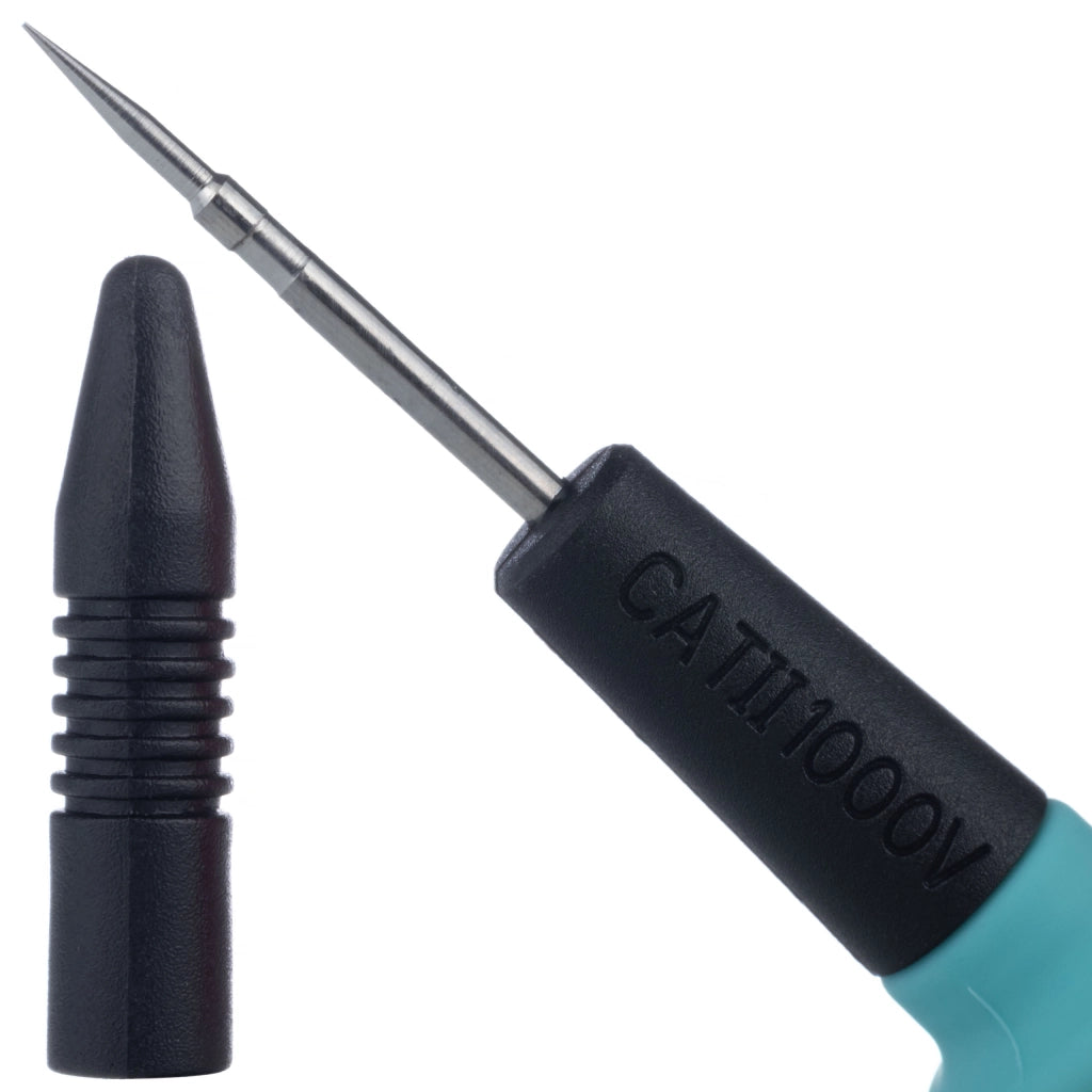Cavi di Misura per Multimetro 1000V/20A – Punta a Spillo, Isolamento in Silicone | Lunghezza 103cm, Ø3.5mm