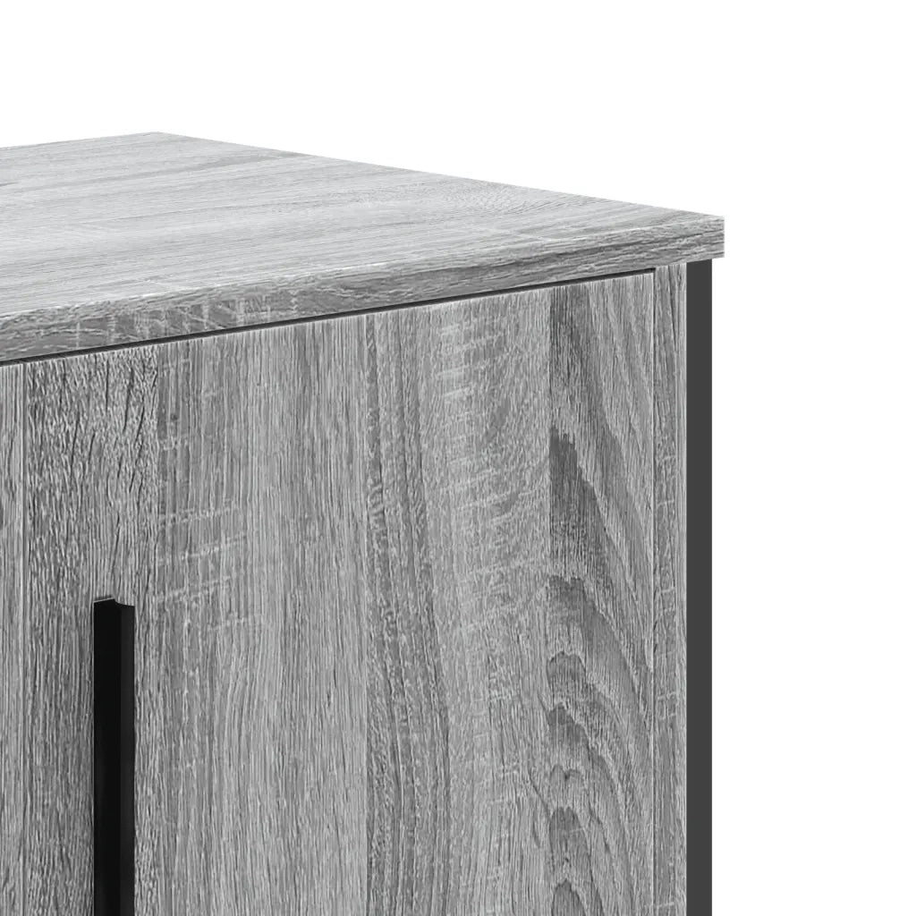 Mobile Porta TV Grigio Sonoma 180x34x41cm in Legno Multistrato