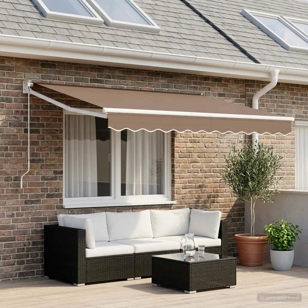 Telo di ricambio per tenda da sole Tortora 581 x 345 cm 964876