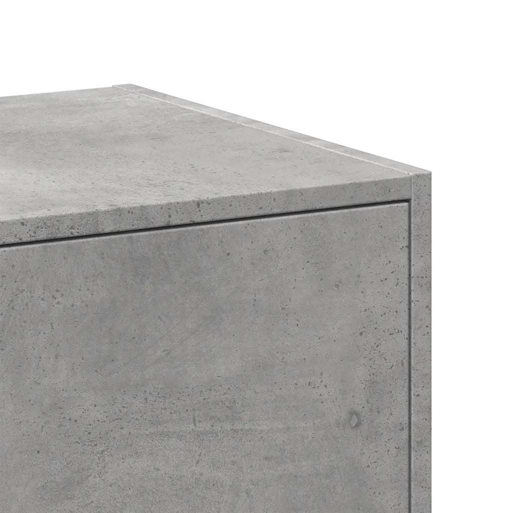 vidaXL Armadietto da Farmacia Grigio Cemento 30x41x174,5 cm Truciolato