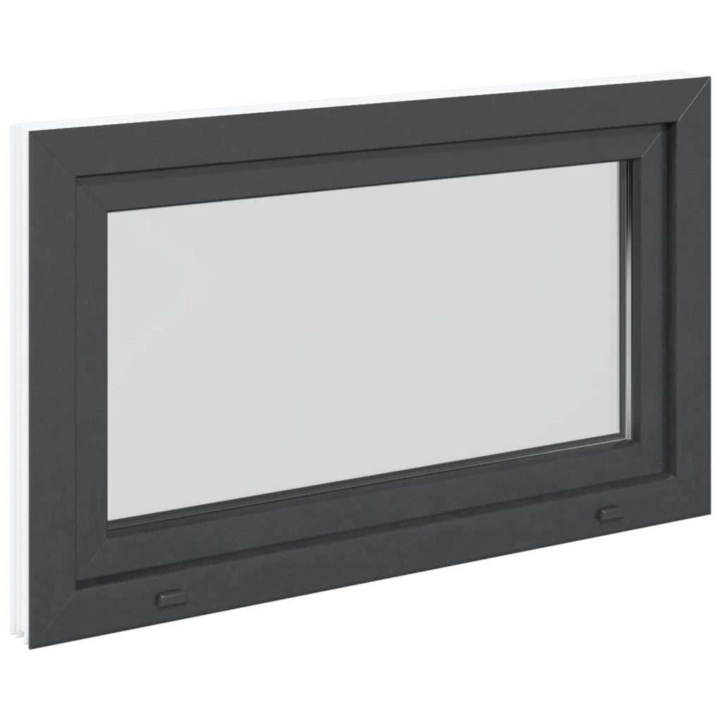 Finestra per Soffitta RISOR 100 x 70 cm PVC e Vetro Antracite CFW7928012