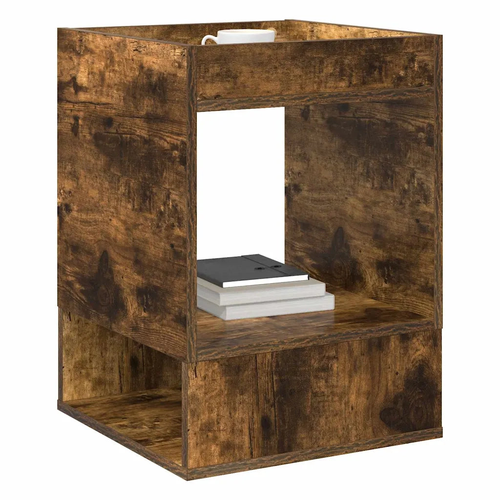 Tavolino Rovere fumé 40 x 40 x 56 cm Legno ingegnerizzato 890952
