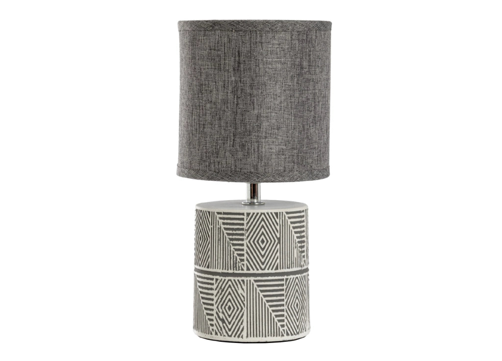 Lampada Da Tavolo Comodino Ricaricabile Accensione On/Off Modello Rodi - Lampada - Grigio
