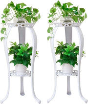 Stand per piante a 2 livelli per interni ed esterni, rete metallica per fiori per giardino e balcone, ideale per vasi e decorazione (set da 2)