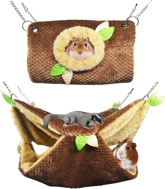 Casa calda per piccoli animali - glis volanti scoiattolo gerbo parroetta toporagno chinotto scoiattolo volante ratto 

Dimensioni: 
- Lunghezza: 50 cm
- Larghezza: 30 cm
- Altezza: 30 cm
- Capacità: 1-2 animali