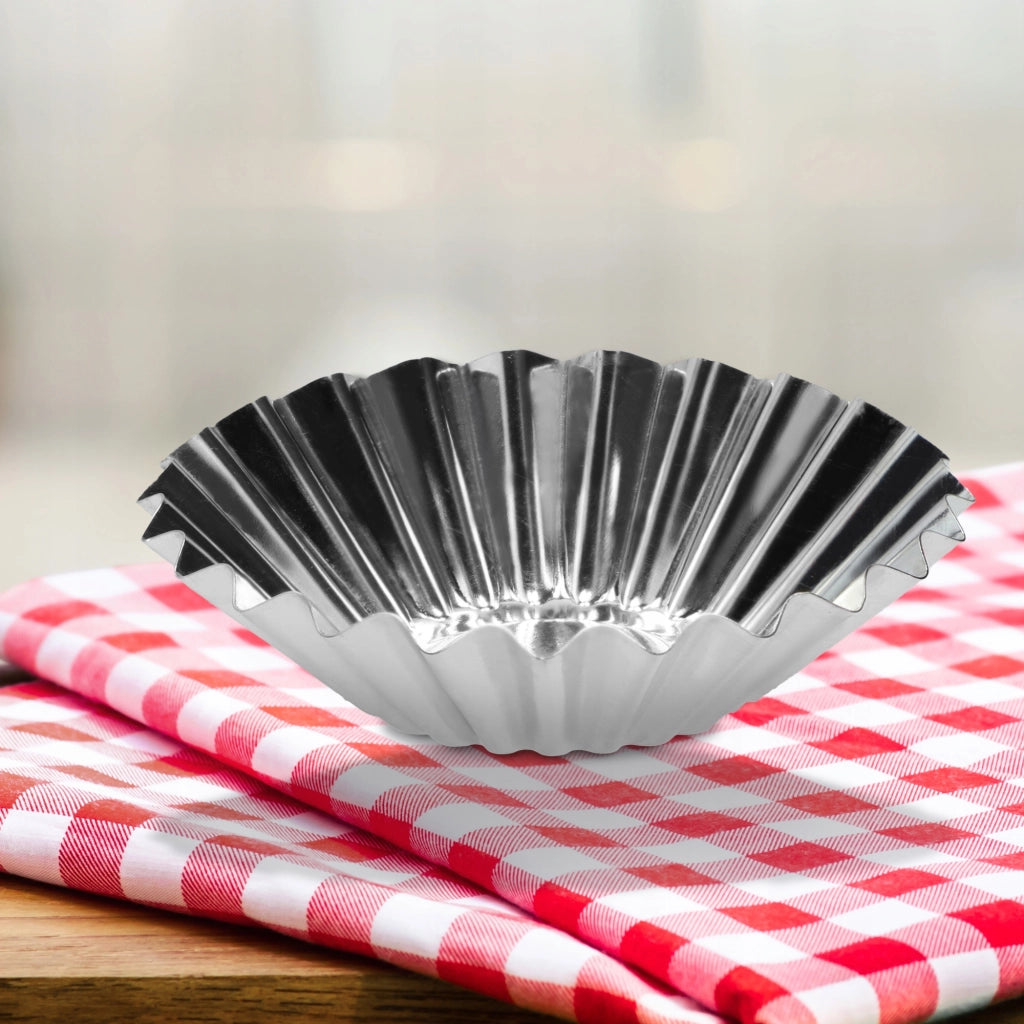 Set di 10 stampi in metallo KADAX per muffin, cupcake e crostatine, 7 cm