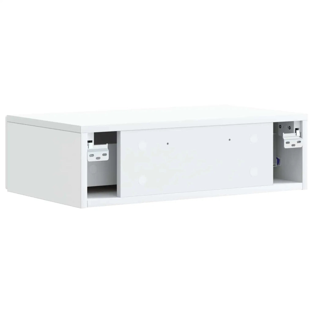 Tavolino da Parete Laterale Bianco 59 x 34,5 x 17 cm 898825