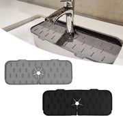Matrice per rubinetto - Matrice per asciugatura - Matrice per asciugatura - Matrice per goot - Sostenibile - 2 pezzi - 1x Nero + 1 grigio - Adatto per rubinetti con diametro da 3,5 a 5cm - Da non mancare in cucina!
