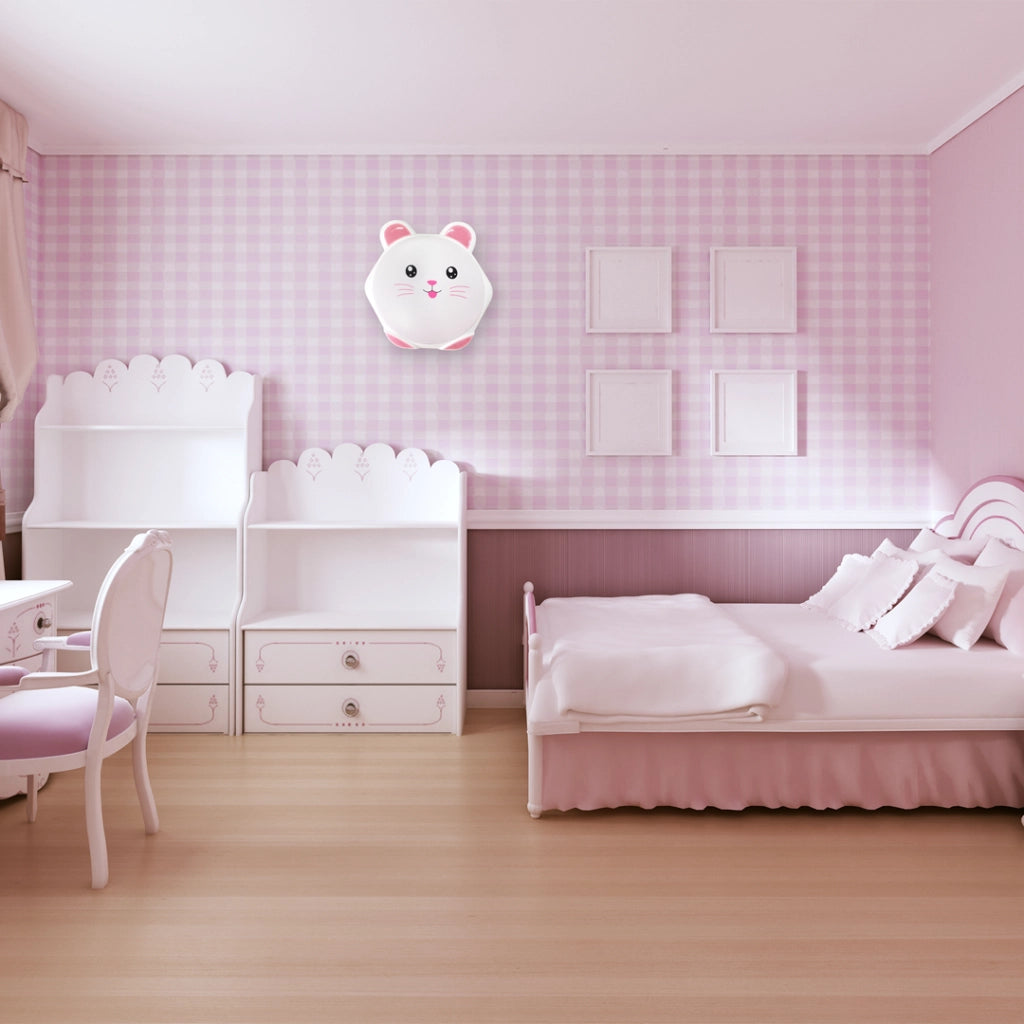 Plafoniera Sweet Coniglietto rosa/bianca 40cm LED 20W