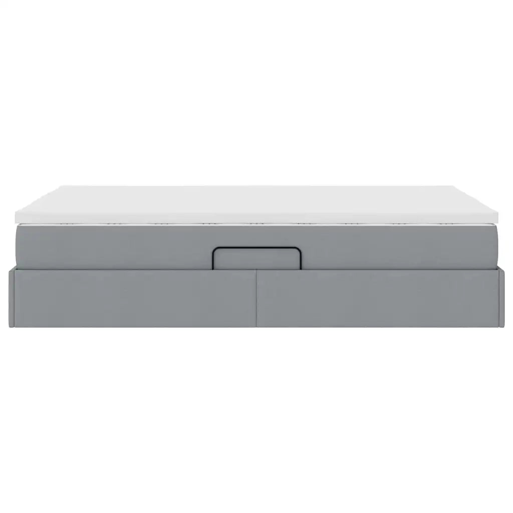 Letto con contenitore e materasso Grigio chiaro 120 x 200 cm 3370218