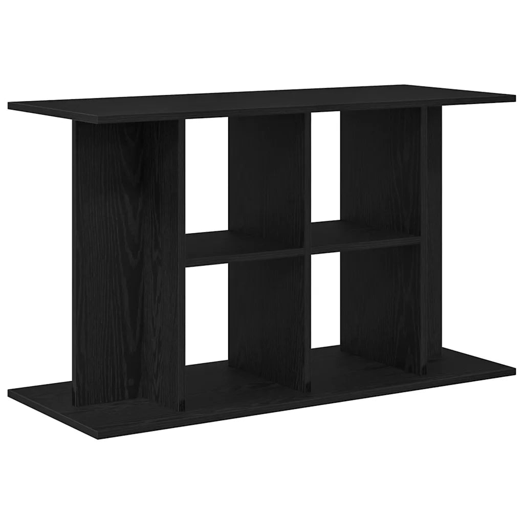 Supporto Acquario 100x40x60 cm Legno Multistrato Rovere Nero