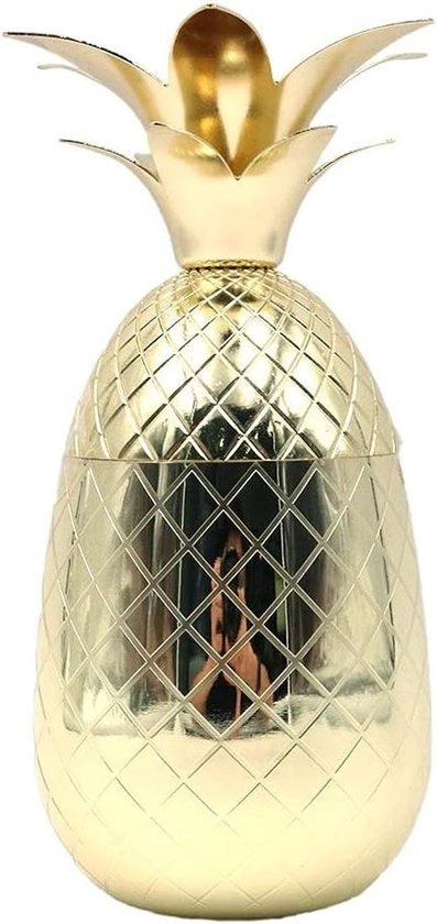 Cocktailglas Creativo con Forma di Ananas | Bicchiere in Acciaio Inossidabile da 500 ml | Personalizzabile | Cocktailmaker