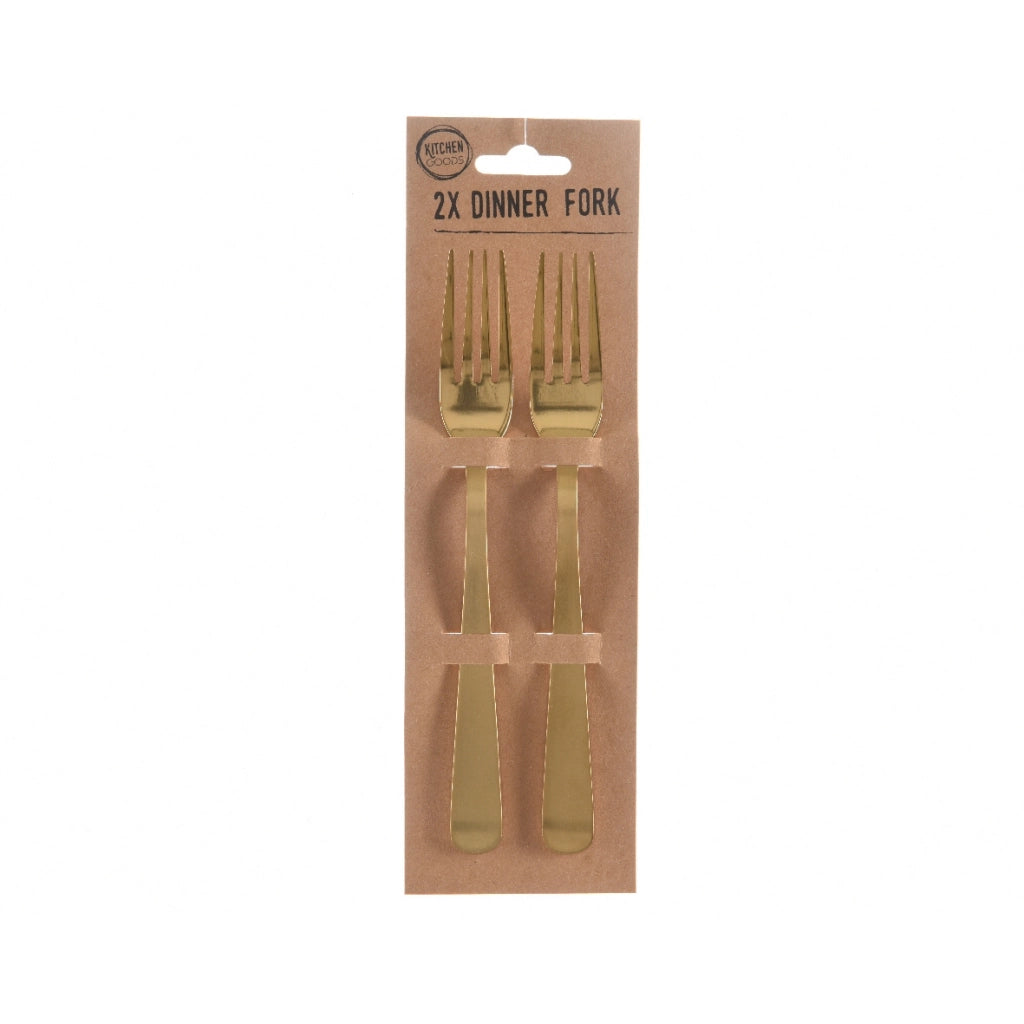 FORCHETTE DORATE 2 PEZZI