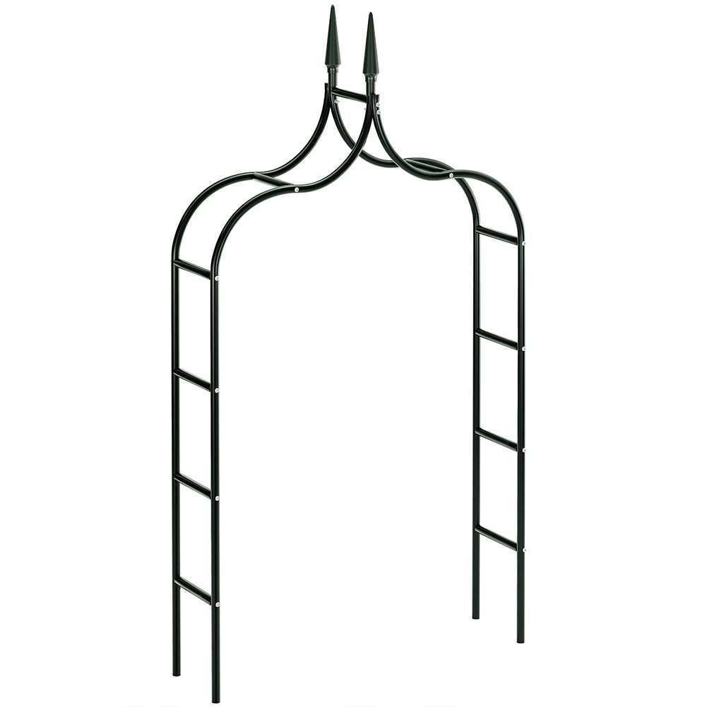 Arco da Giardino Supporto per Rose e Piante Rampicanti in Metallo Altezza 240 cm