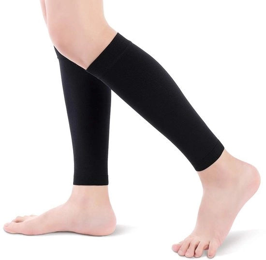 Compressi per piedi senza calze 20-30 mmHg - Sostenitori per affaticamento muscolare - Miglioramento della circolazione sanguigna - Protezione contro crampi muscolari - Riduzione dell'edema - Gonna compressa