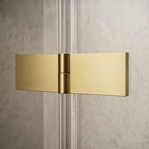 Cabina Doccia Rea Atlas 80x100 Brush Gold sinistra