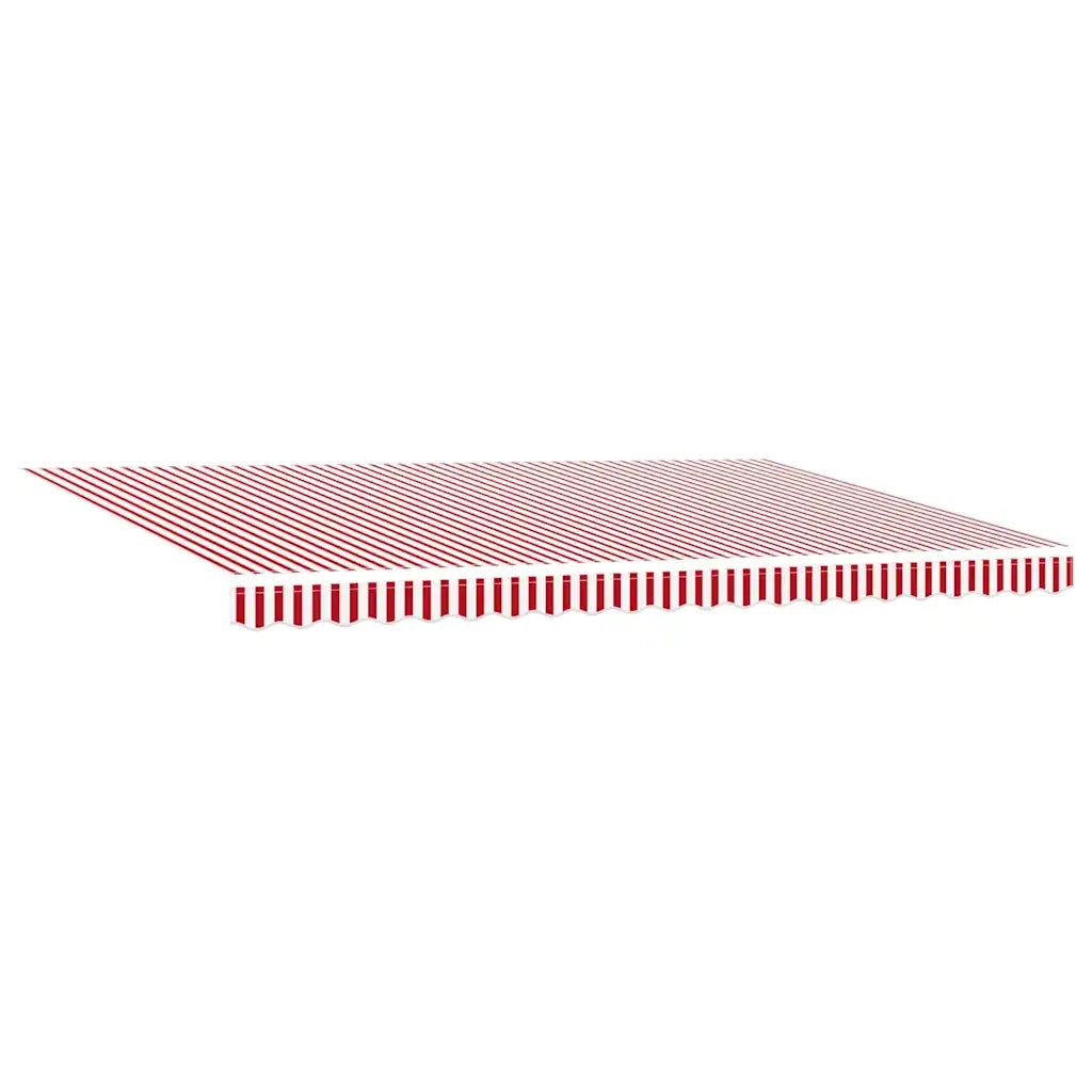 Tettuccio Elettrico Retrattile Rosso e Bianco 500 × 300 cm 3331263