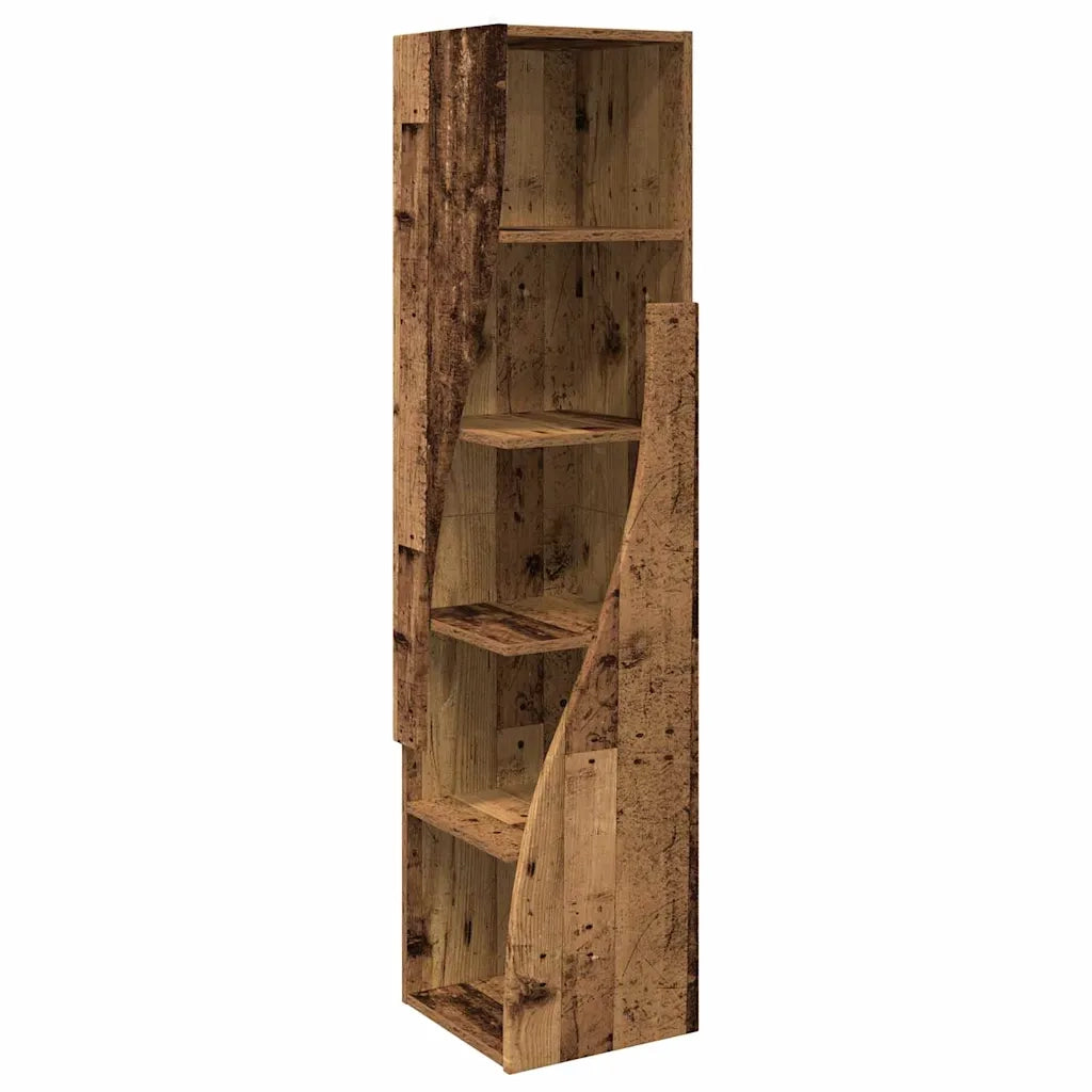 Mobile angolare Legno vecchio 32x32x140cm Legno multistrato 889883